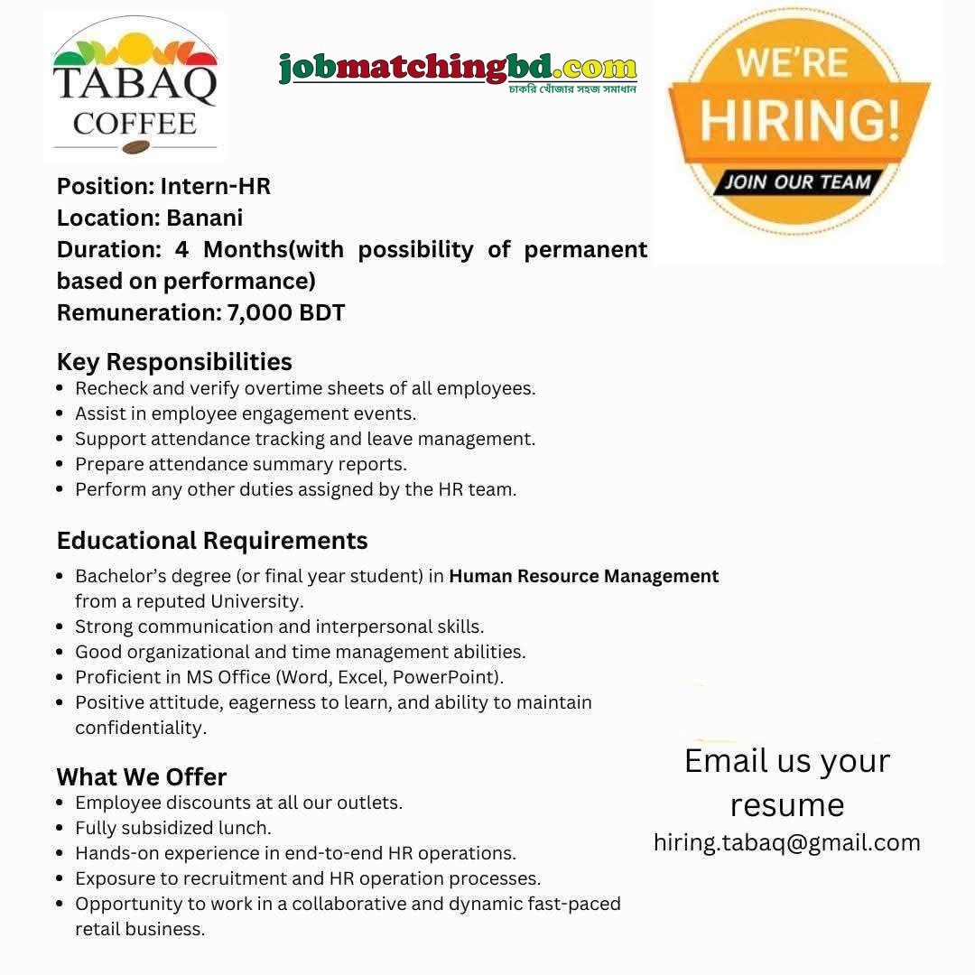 Internship Jobs in Bangladesh
