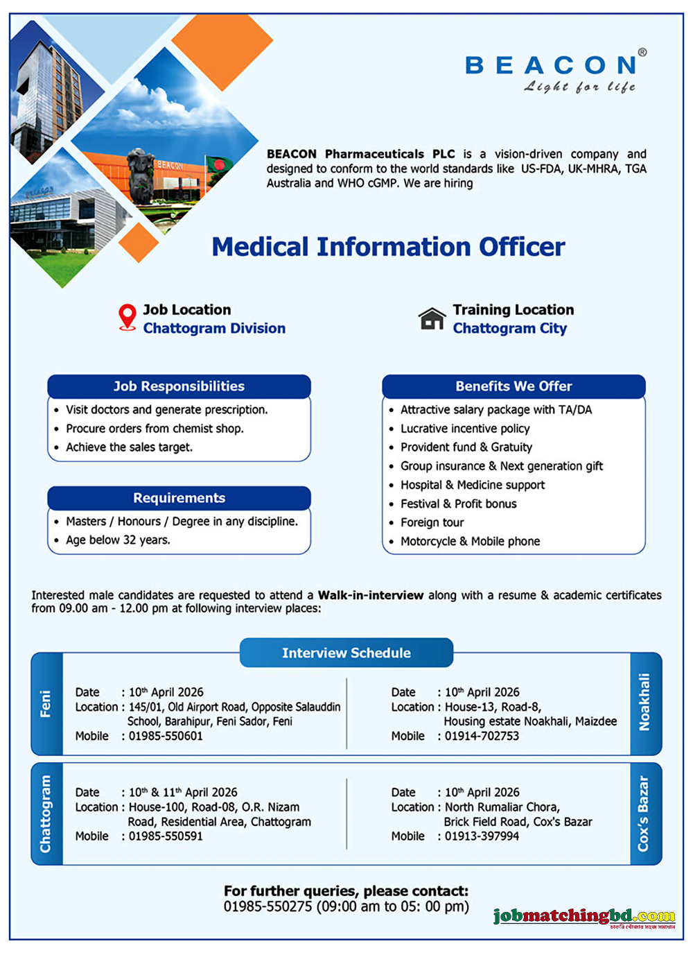 Pharmaceutical Career Chattogram 2026