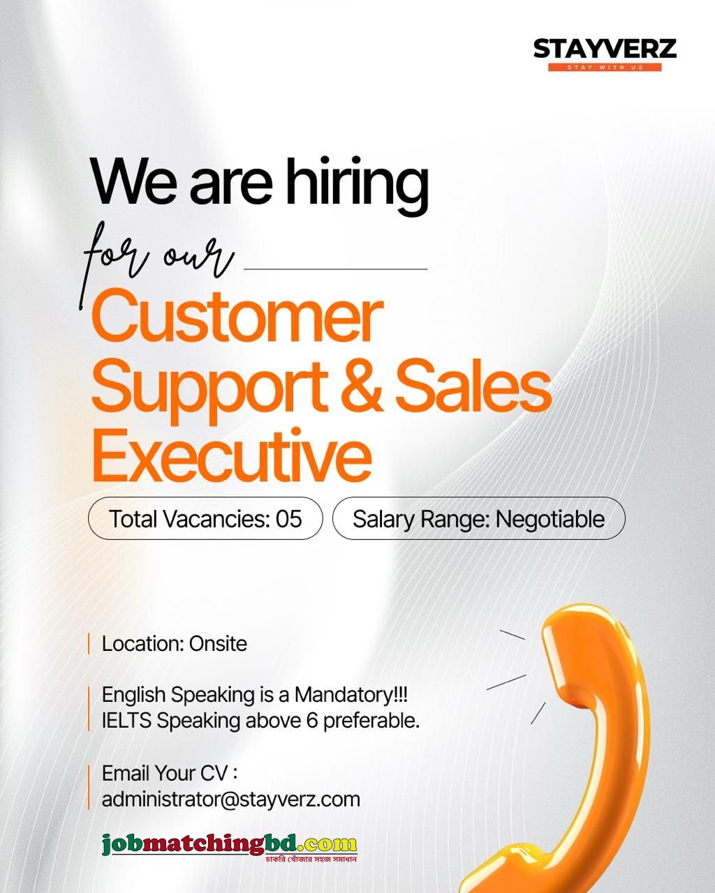 Customer Support & Sales Executive