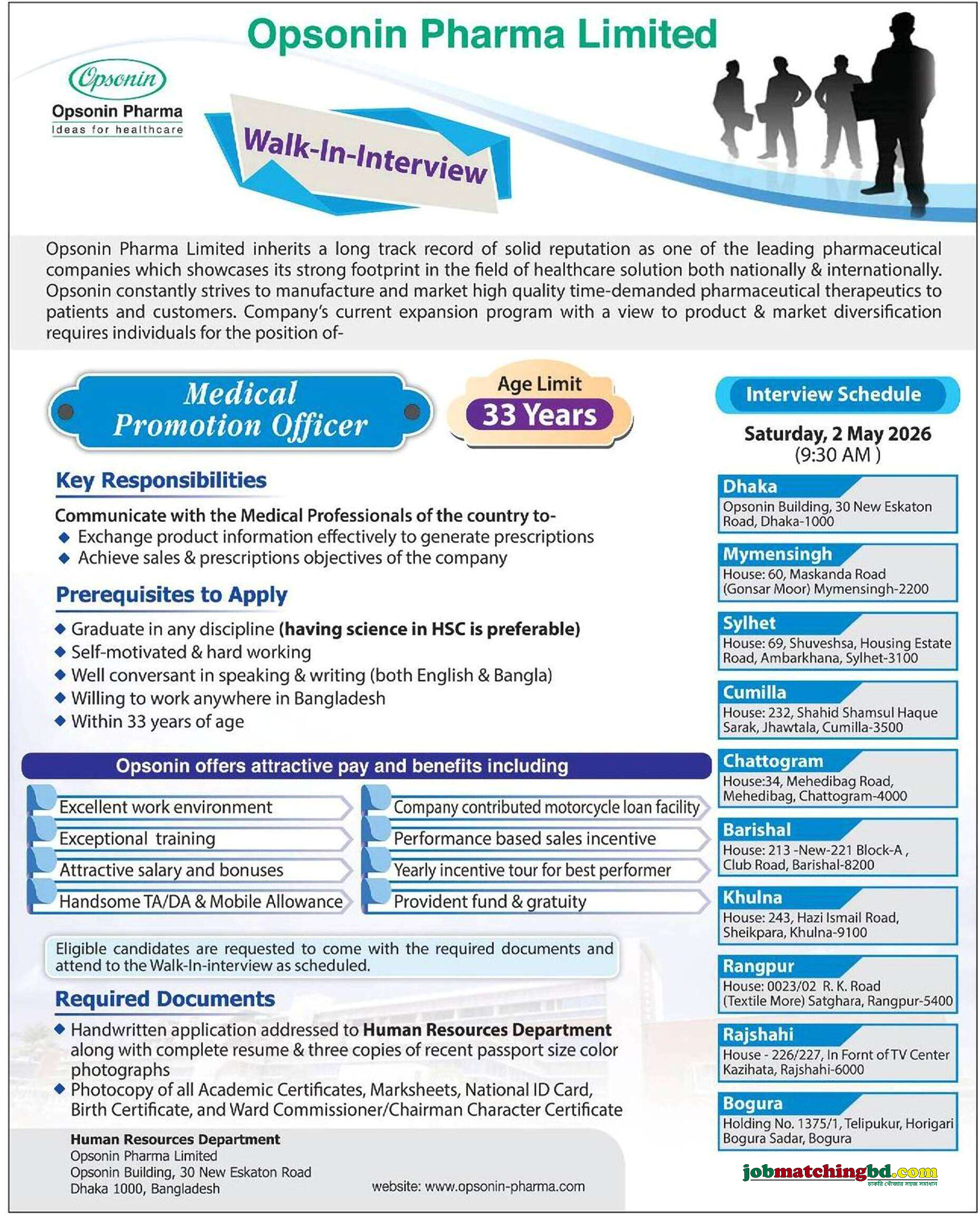 Pharma Jobs in BD 2026