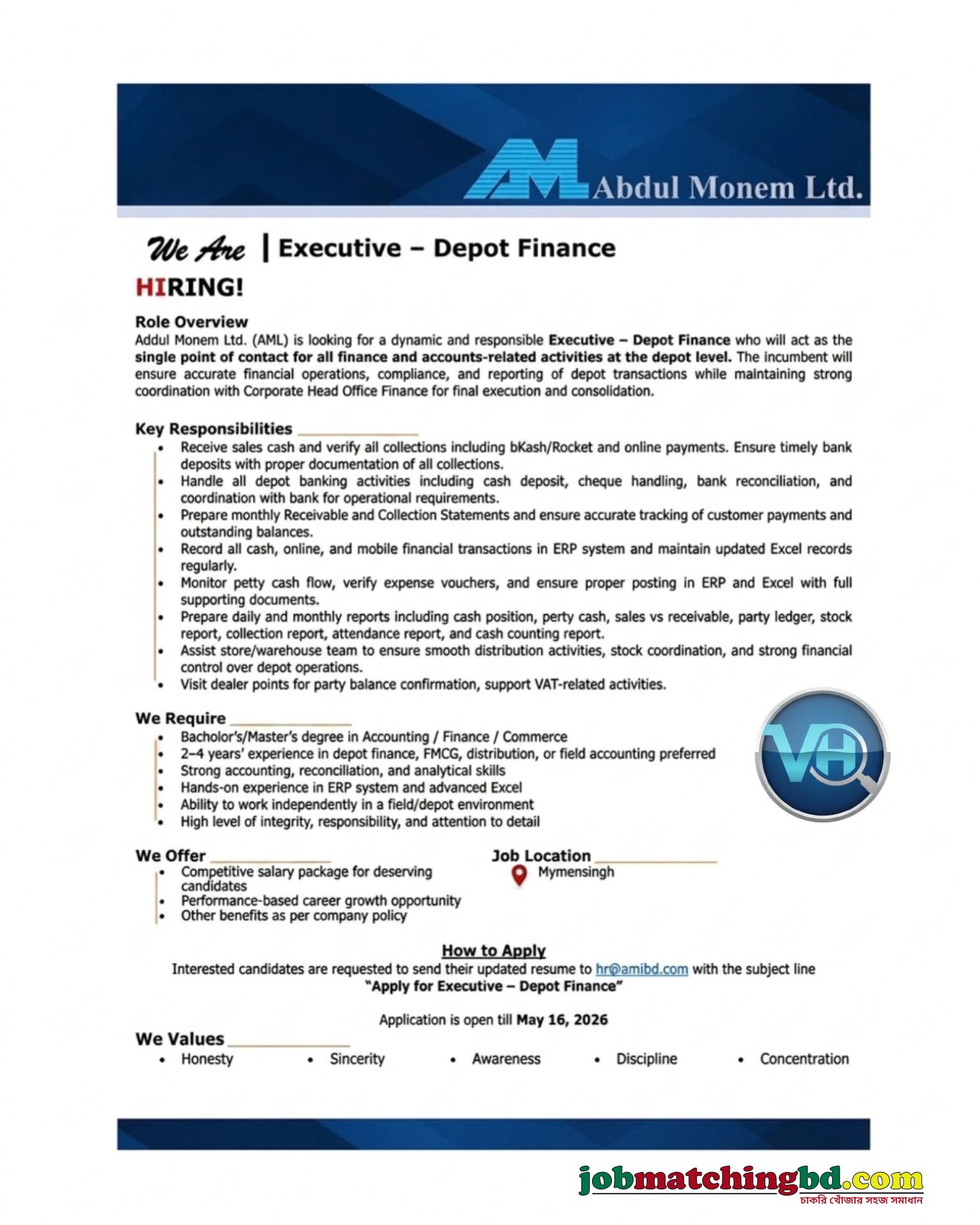 Executive Depot Finance