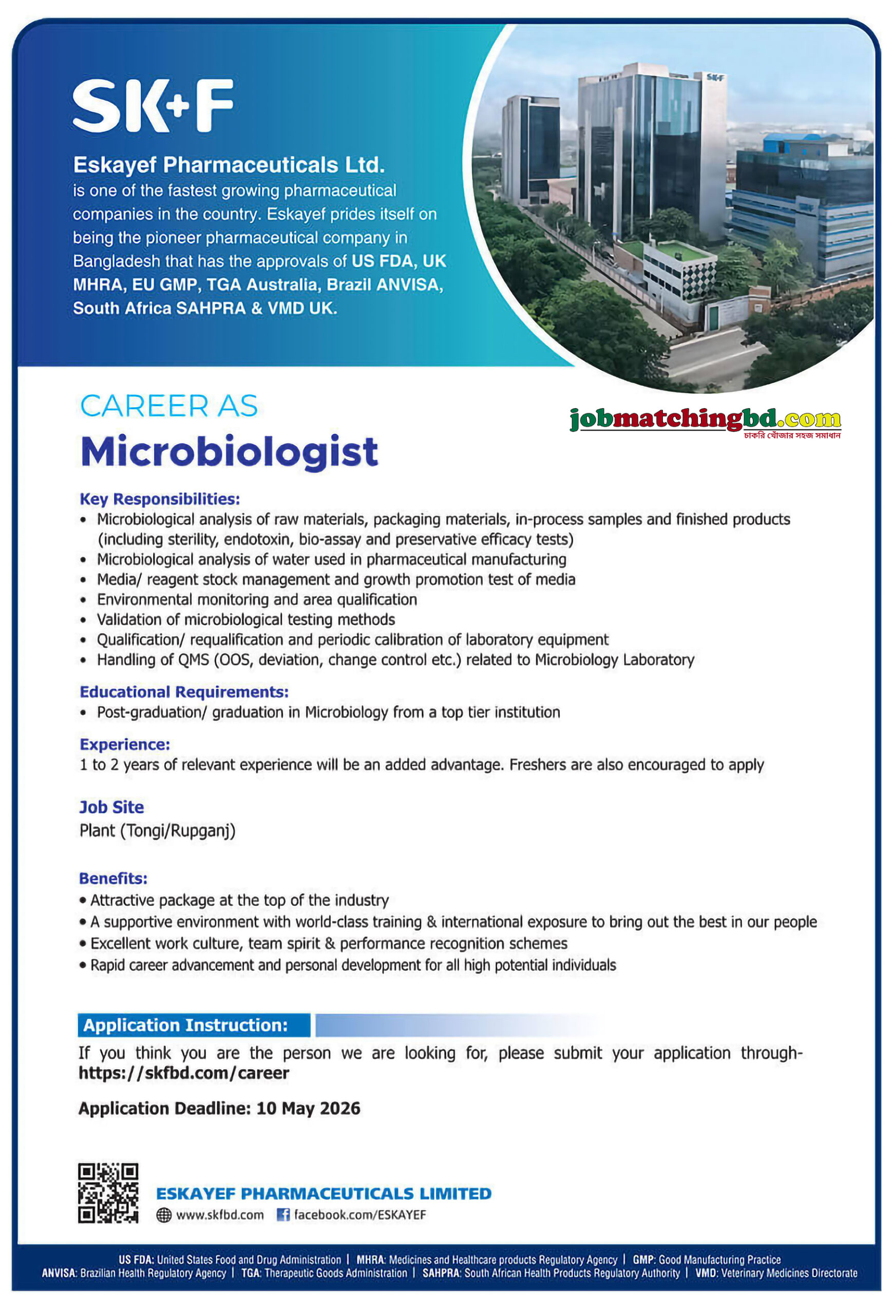 Pharmaceuticals Jobs in BD 2026
