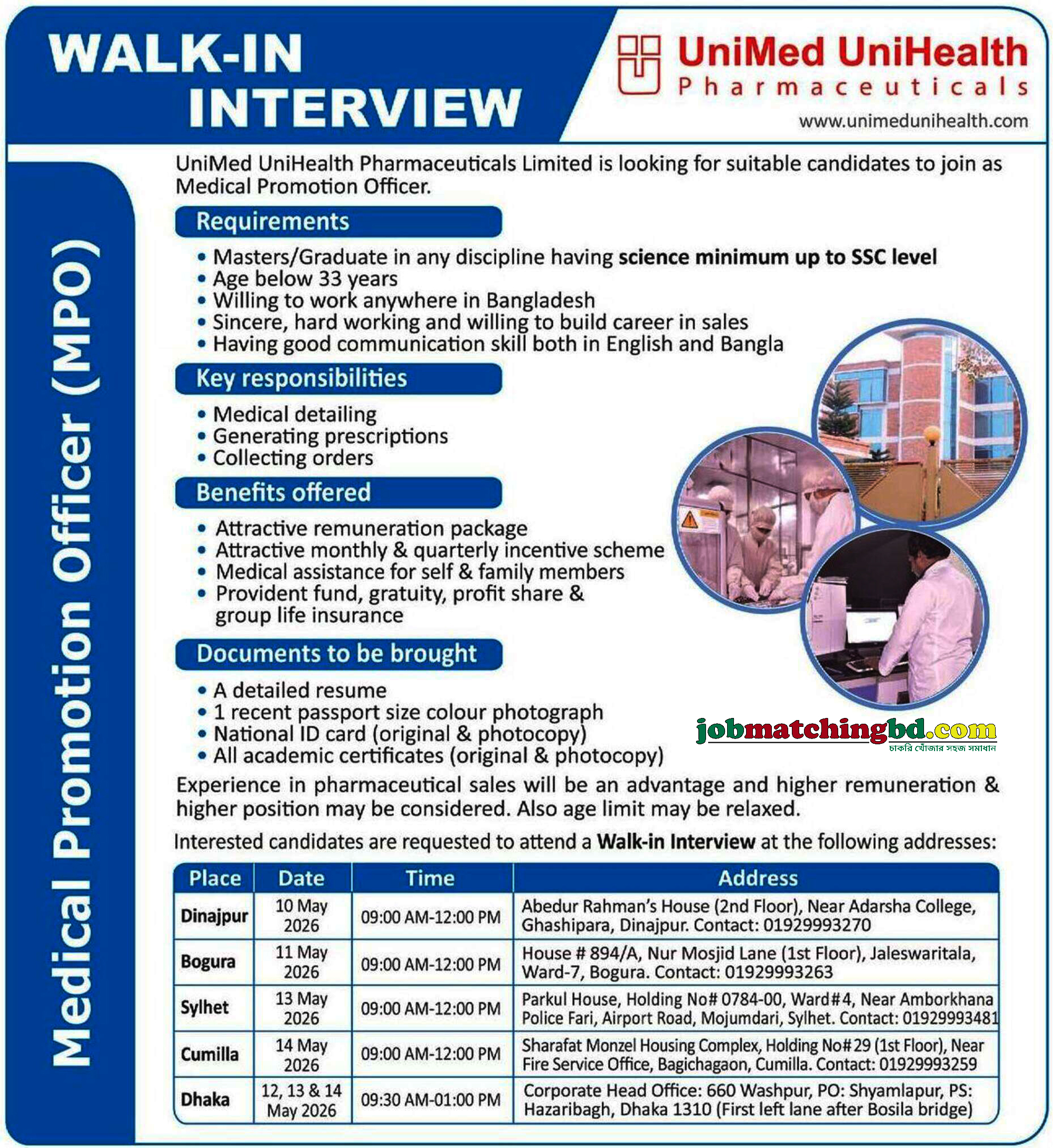Pharma Jobs in Bangladesh 2026