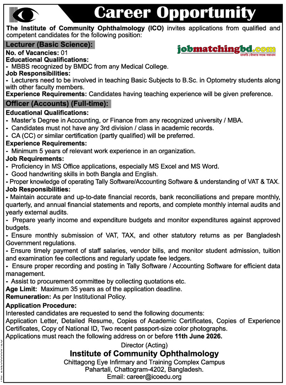 Education Career in CTG 2026