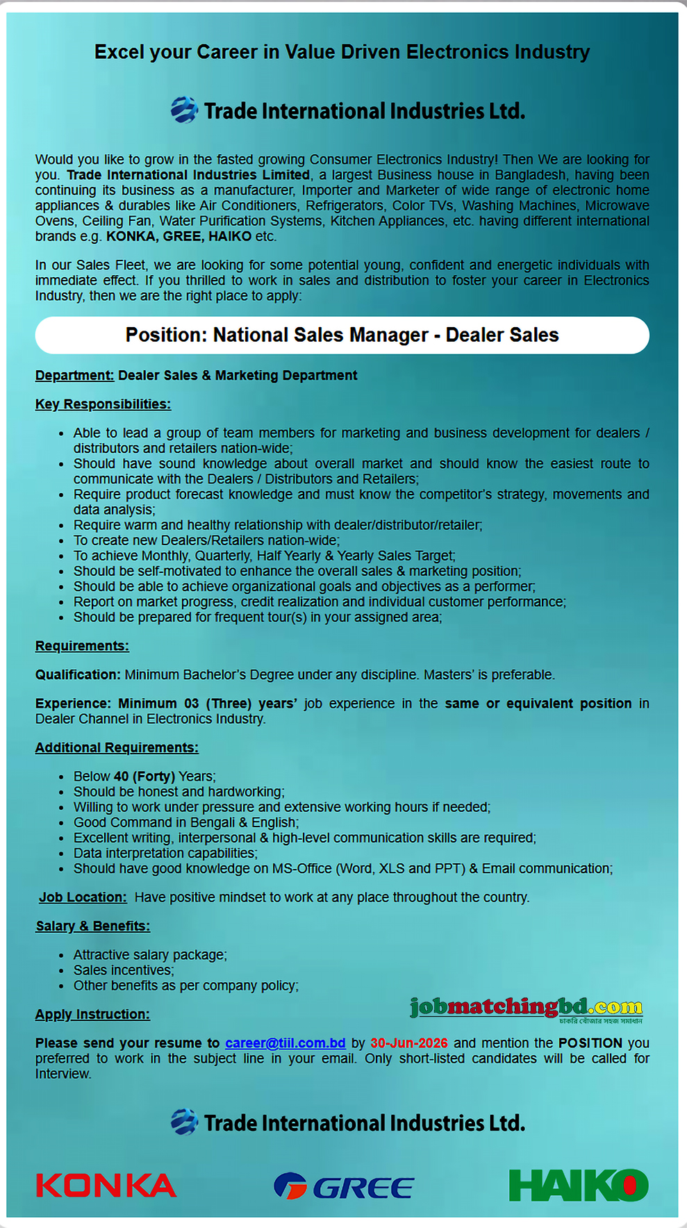 Marketing Jobs in BD 2026