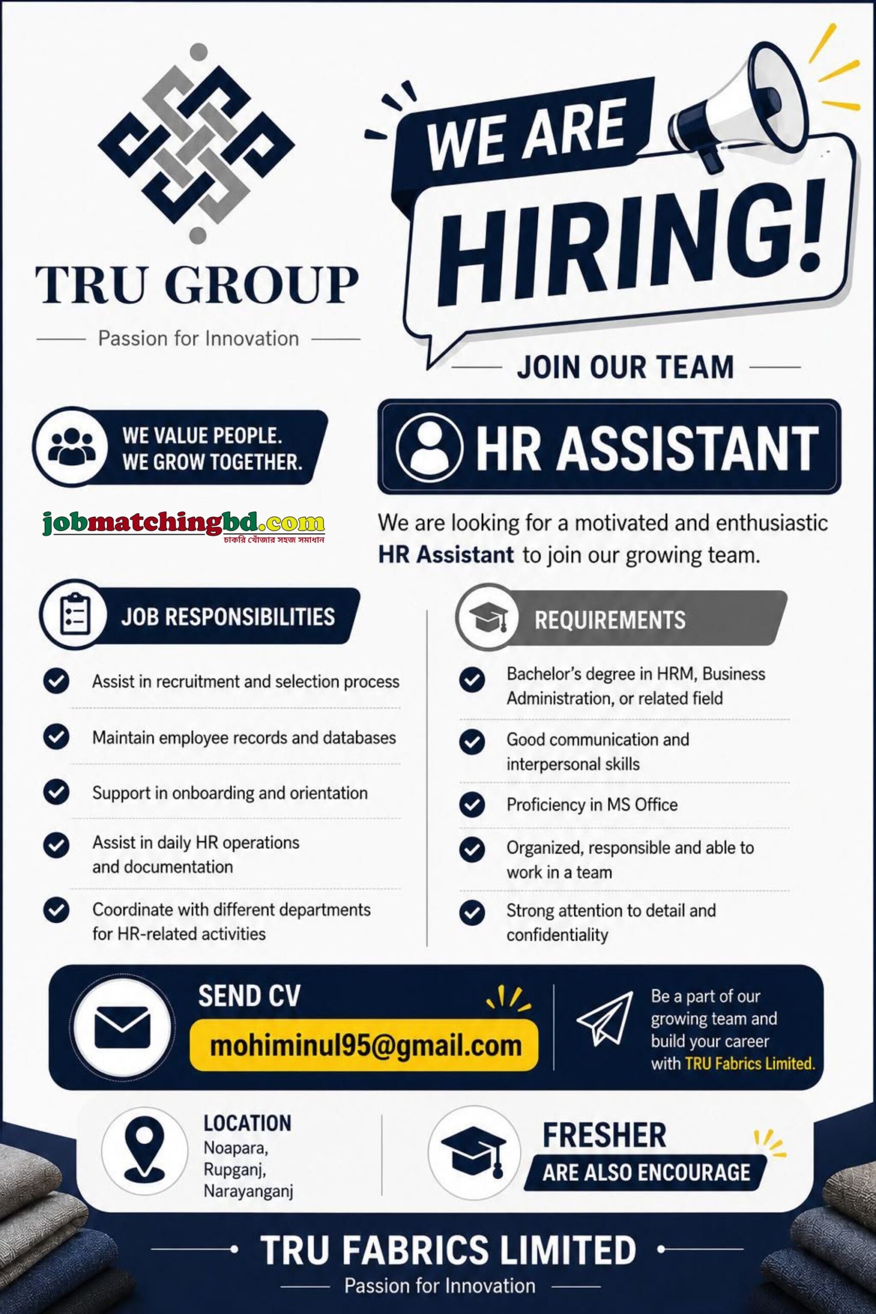 HR Job in Dhaka 2026