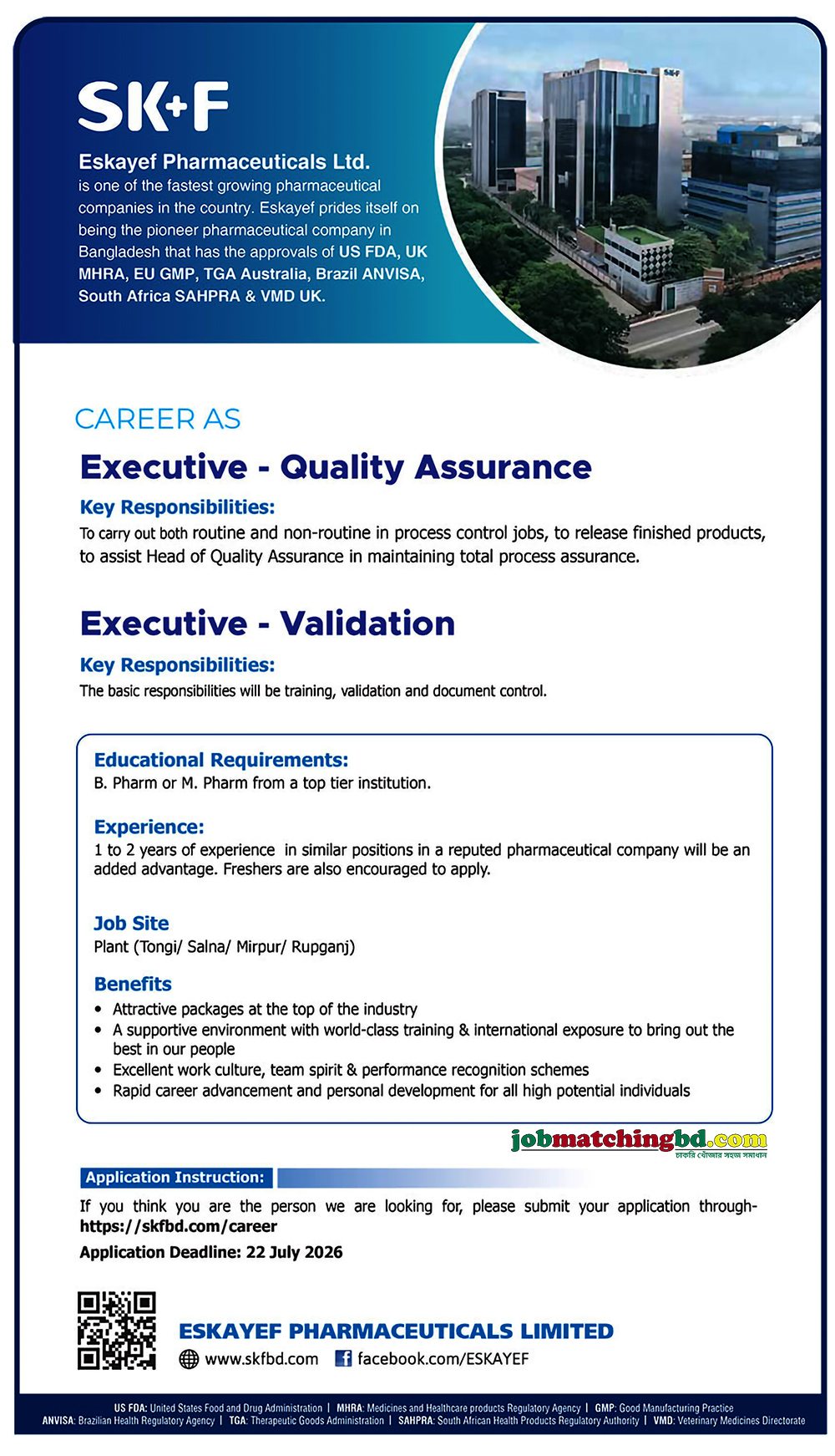 Executive Career in BD 2026