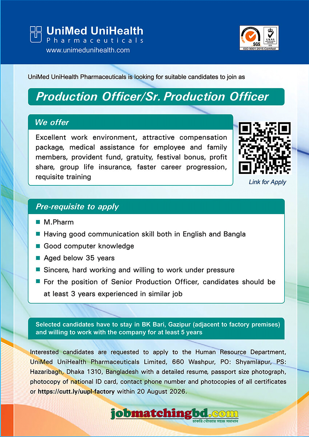 Pharma Jobs in BD 2026